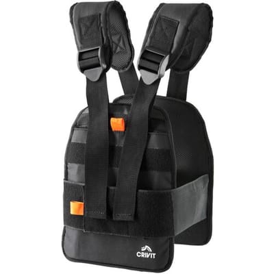 CRIVIT Gewichtsvest 6 kg - Met 2 uitneembare gewichtsschijven (elk ca. 2,8 kg) - Maak je training intensiever en uitdagender. Dit gewichtsvest van 6 kg is ideaal voor cardio en krachttraining en past zich gemakkelijk aan jouw lichaam aan
