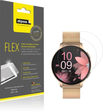 dipos – 2x Beschermfolie geschikt voor Revono S53 1.39 | 3D Full Cover Screenprotector | 100% Passend