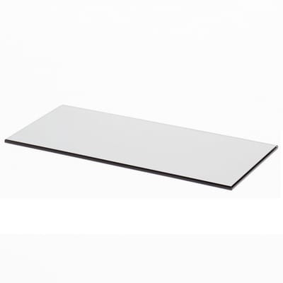 SOTECH Linero MosaiQ decoratief inzetstuk 'S' 235x106,5x4 mm rookglas voor Linero Mosaiq plank grafiet zwart
