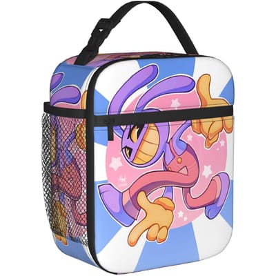 Jax Cartoon Digitals Circus Thermische Lunchtas Casual Lunchbox Voor Meisje Jongen Picknick Koeltas Oxford Thermische Lunchtassen One Size