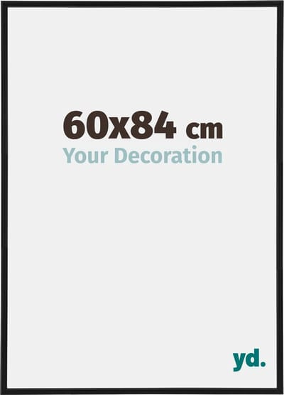 Your Decoration - Fotolijst 60x84 cm - Kunststof - Zwart Mat - Annecy