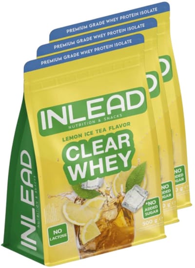 Inlead | Clear Whey | Lemon Ice Tea | 3 stuks | 3 x 500 g