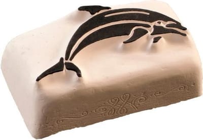 LaDot Tattoo Stempel Steen - M208 - Medium - Dolfijn - Nep Tattoo - Black Tattoo - Kinderen en Volwassenen