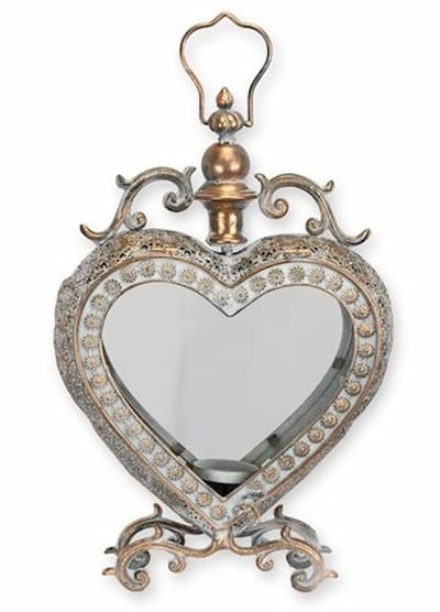 Boutique Trukado - Hartvormige Lantaarn staand en hangend 46,3cm - mooi, met fijne details