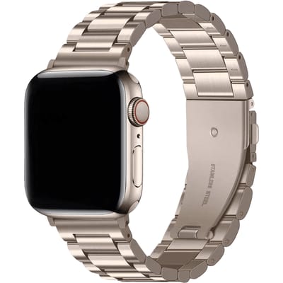 Kalebol Apple Watch Stalen Bandje 41-42mm Starlight