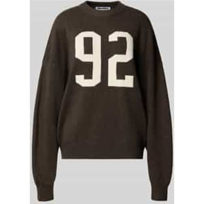 Oversized gebreide pullover met ronde hals