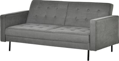 Slaapbank - Uitklapbaar - Slaapstoel - Logeerbed - Zetelbed - Slaapfauteuil - Vouwbed - 2 persoons - Zeer comfortabel - Grijs