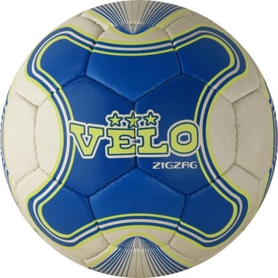 Voetbal Velo ZigZag -Wit Groen Blauw