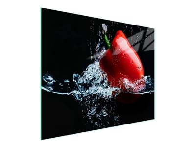 TMK ArtDeko 52x30 - Snijplank - Gehard Glas - Antislip - Paprika Motief
