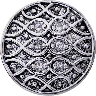 Quiges - Dames Click Button Drukknoop 18mm Golven - EBCM361