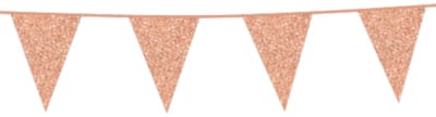 Rosé Goud kartonnen vlaggenlijn slinger.