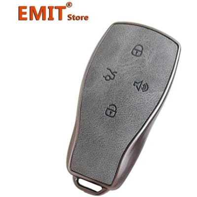 Pour Baic Beijing Bj30 Bj40 Bj80 Bj90 U7 X7 Senova X25 X35 X55 X65 Ex5 Eu5 Ec5 Coque de protection pour clé de voiture Porte-clés Accessoires for Baic Beijing gray