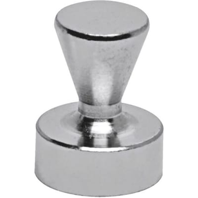 MAUL Magneet Neodymium - kegel - zilver - metaal - 5 stuks - Ø 1.2 x 1.6 cm