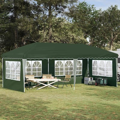vidaXL - Pop-up - Feesttent - 575 - x - 289 - x - 245 - cm - Groen