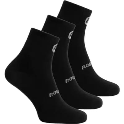 Rogelli Core Dames en Heren 3 pack Fietssokken - Vochtregulerend - Zwart
