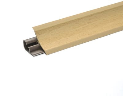 DQ-PP 1,5 m HOEKLIJST - Beuken - 23 x 23 mm - PVC - GRATIS schroeven - Keukenlijst Werkblad Afwerkingslijst Lijst Keuken Keukenafwerkingslijst Wandafwerkingslijst Tafelbladlijst