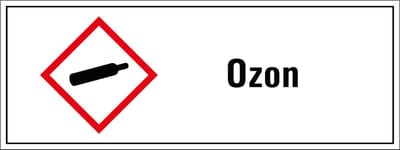 Ozon GHS tekststicker 400 x 150 mm