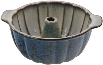 MPLCo - Tulband Bakvorm - Bakvorm - Cakevorm met Middenbuis - Oven, Magnetron & Vaatwasserbestendig - Ø28 x 8.5 cm - Navy Grijs