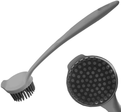Orion - Siliconen Keukenborstel - 22,5cm - Ergonomische Greep - Universeel Gebruik