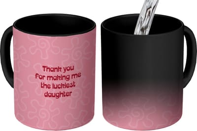 Magische Mok - Foto op Warmte Mokken - Koffiemok - Tekst - Rood - Moederdag - Magic Mok - Beker - 350 ML - Theemok - Mok met Tekst