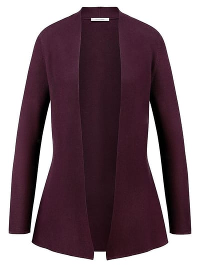 Vest 100% SUPIMA®-katoen lange mouwen Van Peter Hahn paars