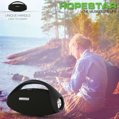 Hopestar H31 Speaker - Zwart - 32W - Bluetooth - Stereo - Draagbaar - Subwoofer - Draadloos - Enorme Power