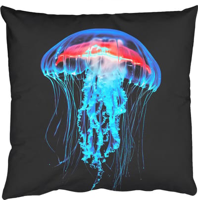 Sierkussens - Kussentjes Woonkamer - 50x50 cm - Kwal - Tentakels - Blauw - Licht