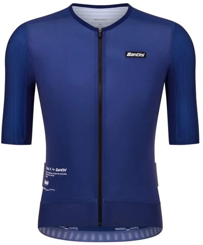 Santini Mads Pedersen Momentum Series Korte Mouw Wielertrui Blauw M