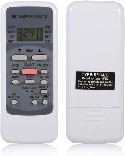 Afstandsbediening Airco - Universele Controller - Airco Bediening - Volledige Functies - 13.7 cm Lengte - Zwart