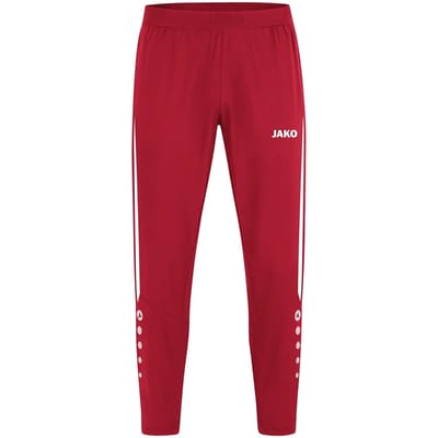 Jako Power Vrijetijdsbroek Heren - Wit / Rood | Maat: L
