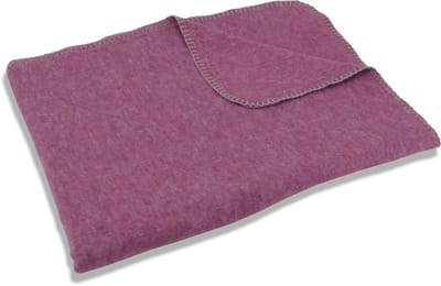 sleepling 75 x 120 cm plaid | knuffel deken | sofa- of woondeken | van katoenmix | wasbaar op 30 graden | Made in Germany | licht bordeaux