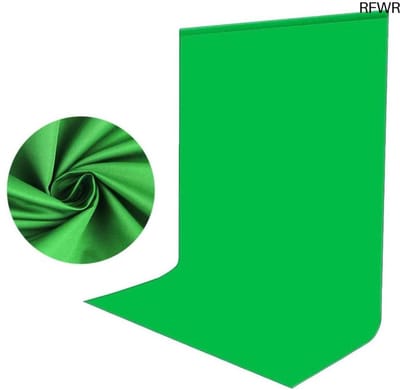 RFWR® Groene Fotografie Achtergrond 1,5 x 2 m - Kreukbestendige Mousseline Achtergrond voor Foto- en Videostudio