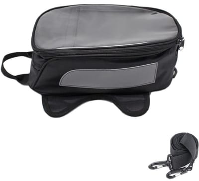 Dailygoody - Universele motorfiets riembevestiging - Waterdichte tanktas - Zwart - Brandstoftanktas - Geschikt voor motorfietsen