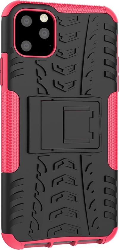 Peachy Shockproof bescherming hoesje geschikt voor iPhone 11 Pro Max case - Roze goud