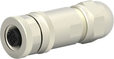 TE Connectivity T4110012021-000 Sensor/actuator connector, niet geassembleerd M12 Aantal polen: 2 Bus, recht 1 stuk(s)