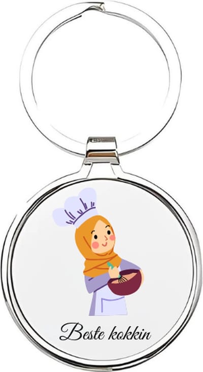 Akyol - beste kokkin Sleutelhanger - Kok - de beste kok die er is - chef - chefkok - keukenmedewerker - koken - eten - restaurant - keukenmeester - keuken - kelner - sterrenchef - 4 x 7,5 CM