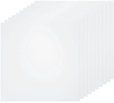 Transparante Kunststof Platen - Flexibele PVC Folie - Doe-het-zelf Projecten - Dubbelzijdig Beschermpapier - 20x20x2.5 cm