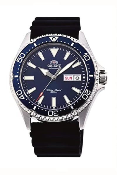 Automatisch duikhorloge met saffierglas voor heren - Staal of siliconen - Blauw
