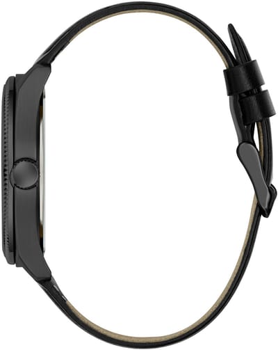 Guess Huck Quartz Analoog Horloge Zwart Behuizing: 100% Roestvrij Staal| Armband: Echt Leer 44 mm U1486G1M, U1486G2M, U1486G3M