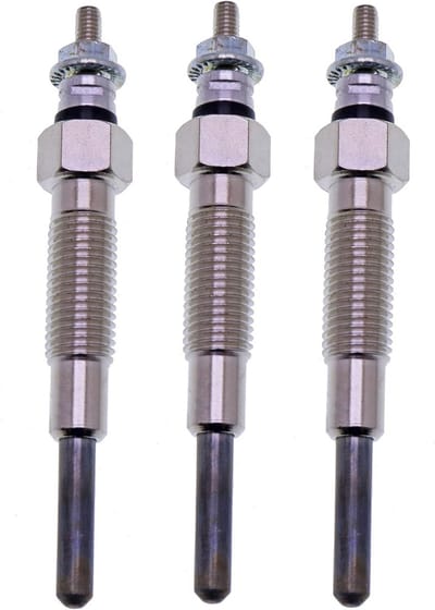 Set van 3 Gloeibougies voor Mitsubishi S4S Motor Geschikt voor Vorkheftrucks en Graafmachines