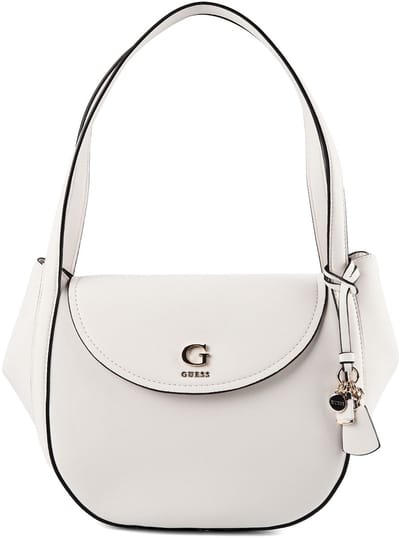 GUESS schoudertas Coleen Flap Shoulder Bag Cream White crème