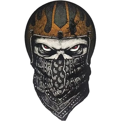 Motorfiets stickers Lethal Threat Skull Bandana