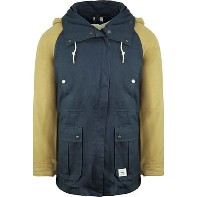 Vans Off The Wall Lange Mouw Zip Up Navy Bruin Vrouwen Sonora Jas V2ZCIND