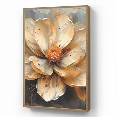 Wandlamp 60x90 cm - Oplaadbaar - Bloemen - Goud - Kunst - Zwart - Modern - Wandlampen binnen woonkamer - Slaapkamer lamp - Decoratieve nachtlamp - Vloerlamp draadloos