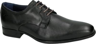 Fluchos -Heren -  zwart - geklede lage schoenen - maat 39
