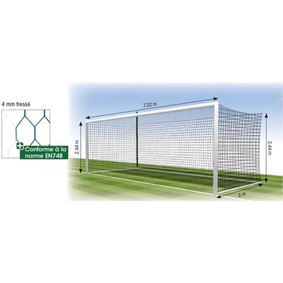 Europese voetbalnet 4 mm MT 120 hexagonaal Tremblay (x2)