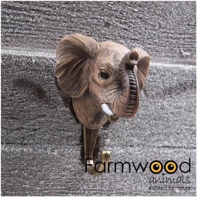 KAPSTOK HAAK HOOK’D! OLIFANT 6.5X9X11 CM