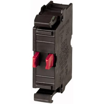 Eaton Contactelement, schroefklemmen, frontbevestiging, 1 verbreekcontact, 24 V 3 A, 220 V 230 V 240 V 6 A, 262165