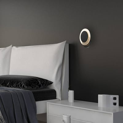 Wandlamp Steinhauer Lido 2564ZW Zwart Ø17cm Draaibaar van Kunststof en Metaal met 700 Lumen - Modern Design voor Binnengebruik