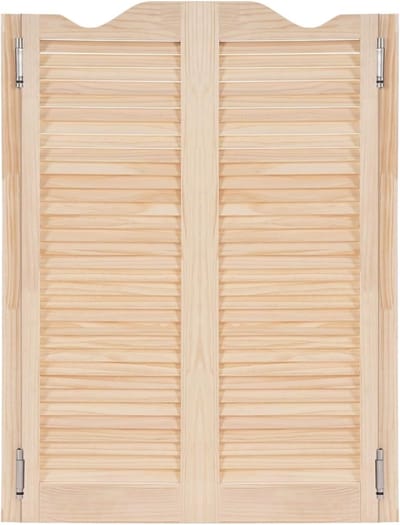 Dubbele Binnendeuren - Scharnierdeuren Set - Ruimte Verdelen - 180 Graden Open - 81.5 cm Breed - Houtkleur